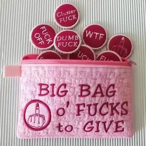 Big Bag of Fs Zipper Pouch - Bear Hugs