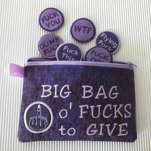Big Bag of Fs Zipper Pouch - Bear Hugs