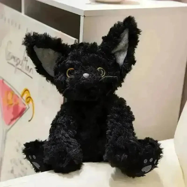 Big-Eared Black Cat Plushie (30 cm) - Bear Hugs