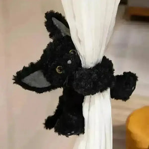 Big-Eared Black Cat Plushie (30 cm) - Bear Hugs