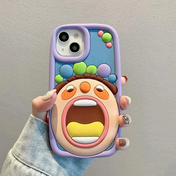 Big Mouth Boy Funny Case (For iPhones) - Bear Hugs