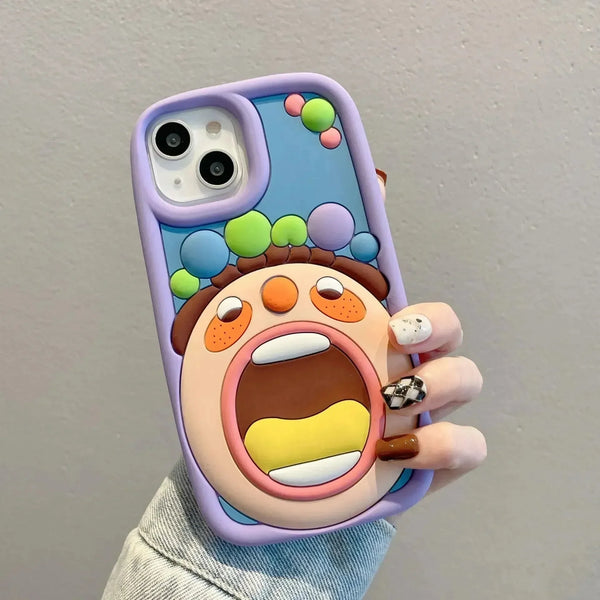 Big Mouth Boy Funny Case (For iPhones) - Bear Hugs