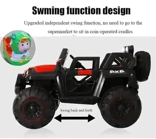Big Size Battery Operated Ride On Kids Jeep - Bear Hugs