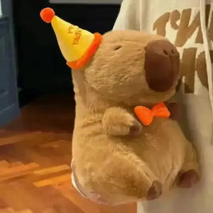 Birthday Hat Capybara Plushie - Bear Hugs