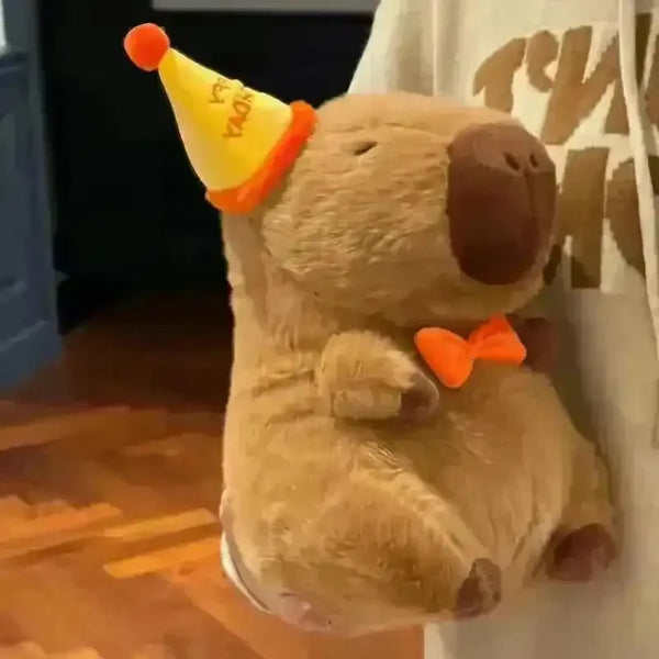 Birthday Hat Capybara Plushie - Bear Hugs
