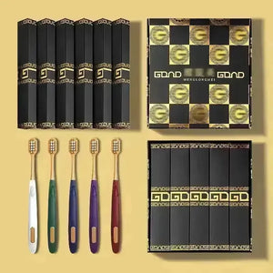 Black Gold Luxe Premium Toothbrush Set - Bear Hugs