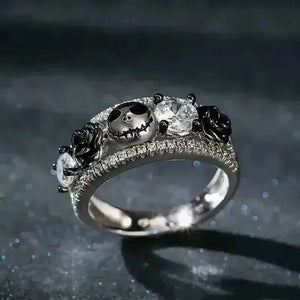 Black Rose Skull Jack Ring - Bear Hugs
