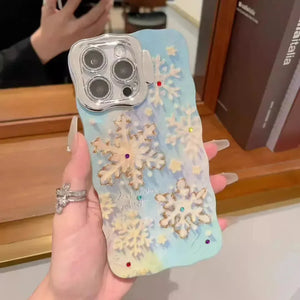 Blue Diamond Snowflakes Case (For iPhones) - Bear Hugs