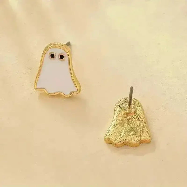 Boho-Vintage Ghost Stud Earrings - Bear Hugs