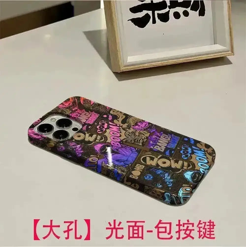 Boom Bang Graffiti iPhone Case (For iPhones) - Bear Hugs