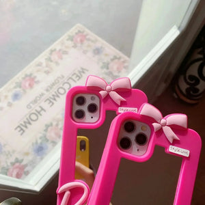 Bow Barbie Mirror Case (For iPhones) - Bear Hugs