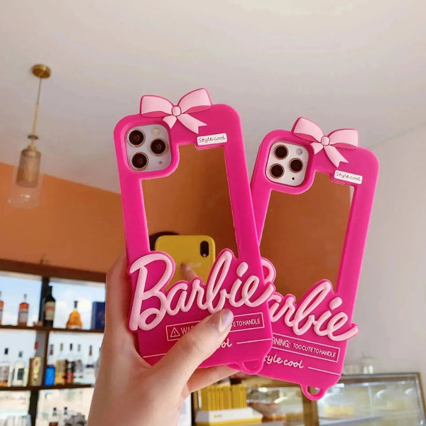 Bow Barbie Mirror Case (For iPhones) - Bear Hugs