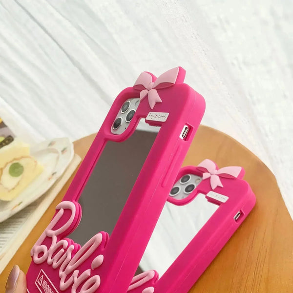 Bow Barbie Mirror Case (For iPhones) - Bear Hugs