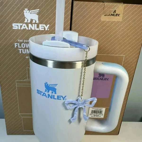 Bow-Shaped Straw Pendant for Stanley Cup - Bear Hugs