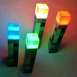 Brownstone Minecraft Torch Night Light - Bear Hugs
