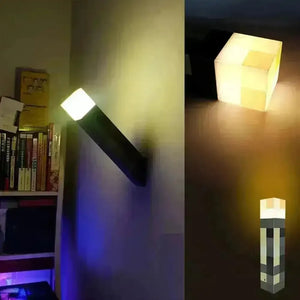 Brownstone Minecraft Torch Night Light - Bear Hugs