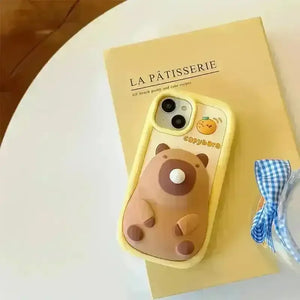 Bubble Blowing Capybara Phone Case (For iPhones) - Bear Hugs