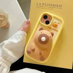 Bubble Blowing Capybara Phone Case (For iPhones) - Bear Hugs