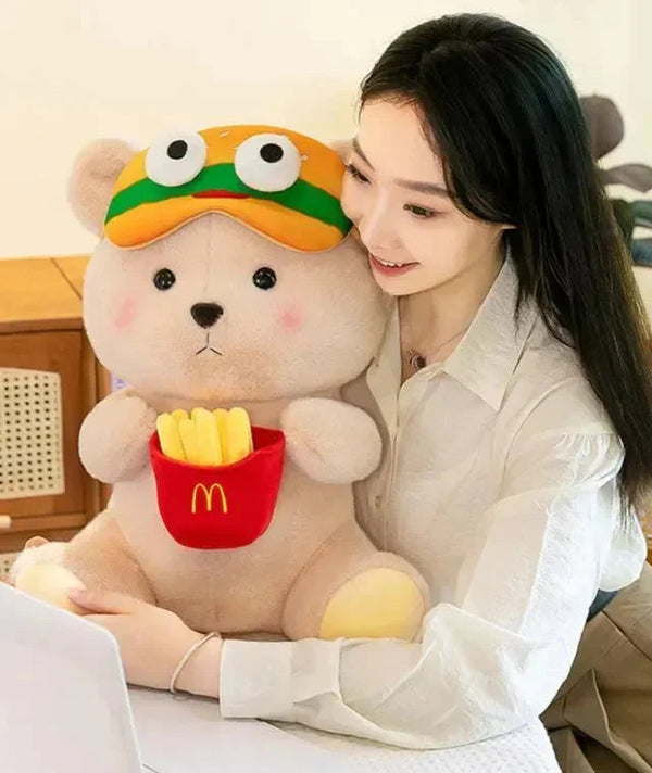 Burger Buddy Bear Plushie - Bear Hugs
