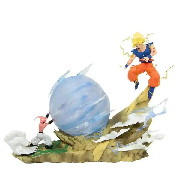 Buu vs Goku Super Saiyan Genki Bomb Action Figure (21 cm) - Bear Hugs