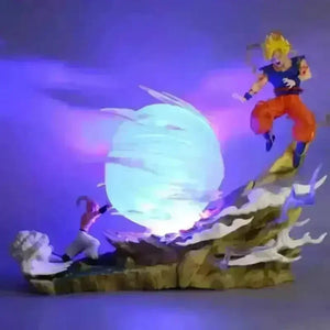 Buu vs Goku Super Saiyan Genki Bomb Action Figure (21 cm) - Bear Hugs