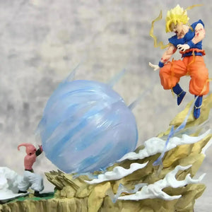 Buu vs Goku Super Saiyan Genki Bomb Action Figure (21 cm) - Bear Hugs