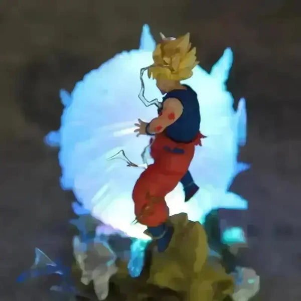 Buu vs Goku Super Saiyan Genki Bomb Action Figure (21 cm) - Bear Hugs