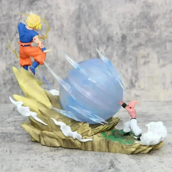 Buu vs Goku Super Saiyan Genki Bomb Action Figure (21 cm) - Bear Hugs
