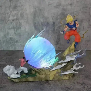 Buu vs Goku Super Saiyan Genki Bomb Action Figure (21 cm) - Bear Hugs