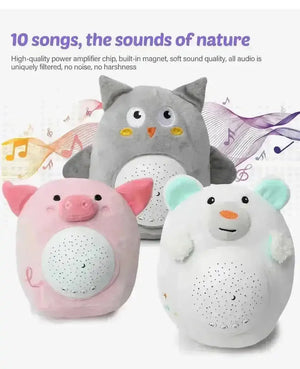 Calm Sleep LED Projector Stuffed Toy Light - Bear Hugs