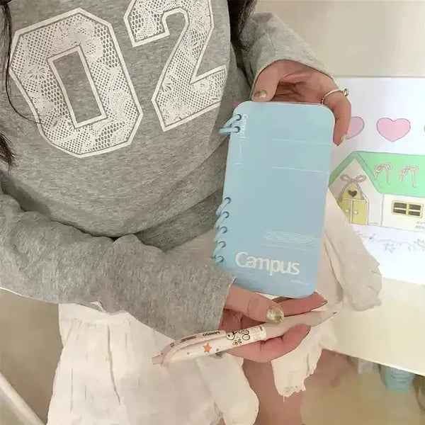 Campus Notebook Style Phone Case (For iPhones) - Bear Hugs
