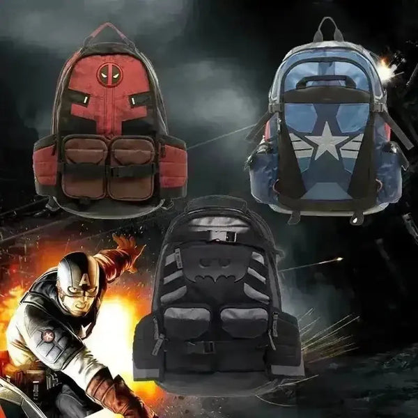 Captain America Batman Backpack For Kids - Bear Hugs