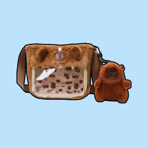 Capy-Go-Lucky Plush Backpack & Pouch Set - Bear Hugs
