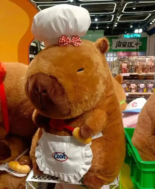 Capybara Chef Plushie (45 cm) - Bear Hugs