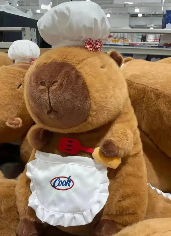 Capybara Chef Plushie (45 cm) - Bear Hugs