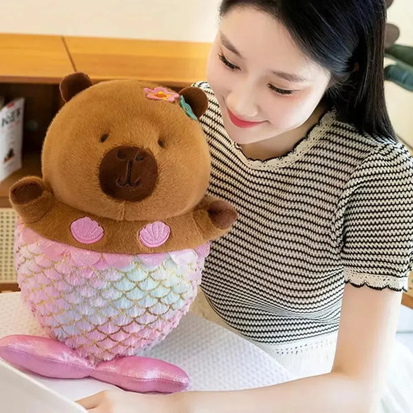 Capybara Mermaid Plush Toy - Bear Hugs