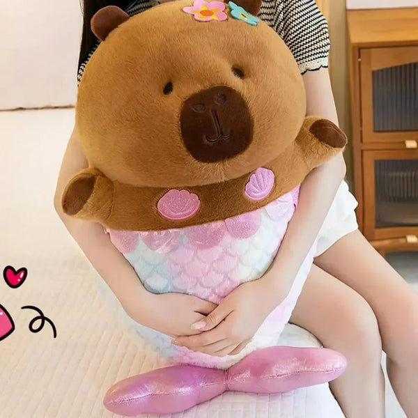 Capybara Mermaid Plush Toy - Bear Hugs