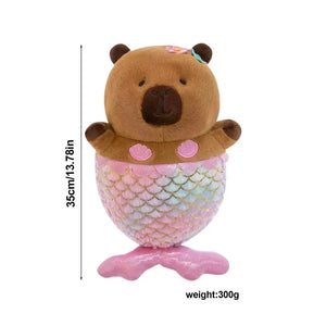 Capybara Mermaid Plush Toy - Bear Hugs