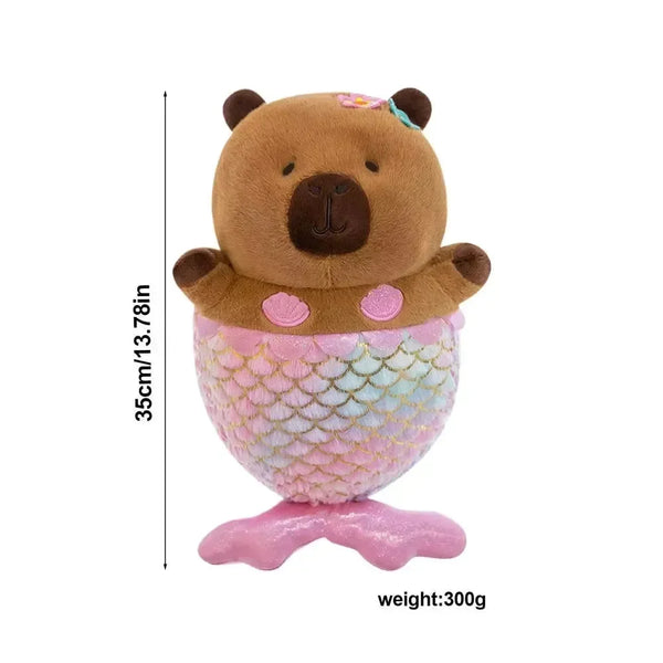 Capybara Mermaid Plush Toy - Bear Hugs