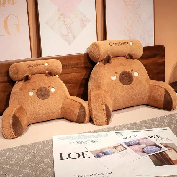 Capybara Plush Backrest Pillow - Bear Hugs