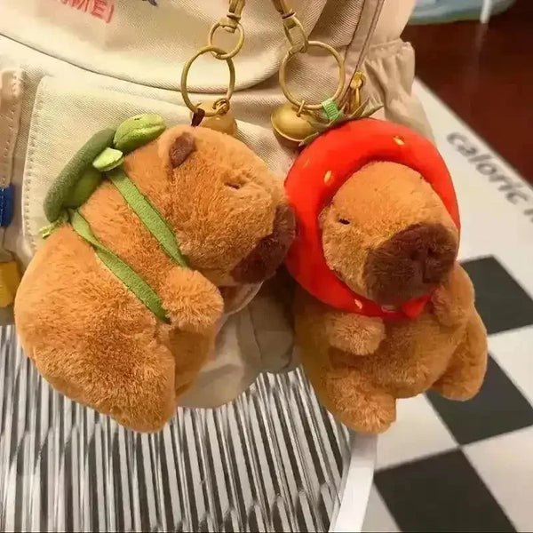 Capybara Plush Keychain - Bear Hugs