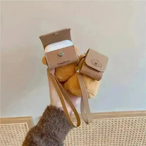 Capybara Plush Pouch AirPods Case - Bear Hugs