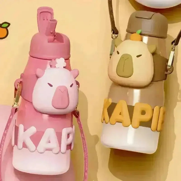 Capybara Squeezy Insulated Bottle (650 ml) - Bear Hugs