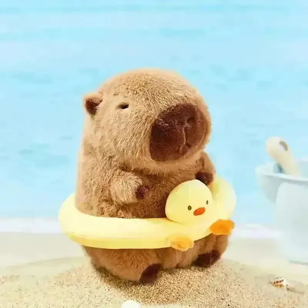 Capybara Swimming Ring Keychain - Bear Hugs