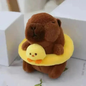 Capybara Swimming Ring Keychain - Bear Hugs