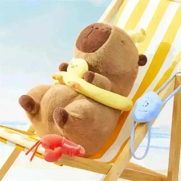 Capybara Swimming Ring Keychain - Bear Hugs