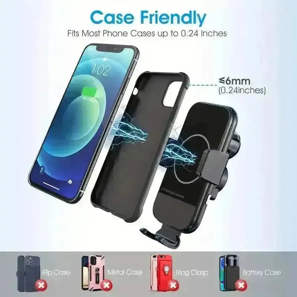 Car Fast Wireless Charger Phone Stand - Bear Hugs