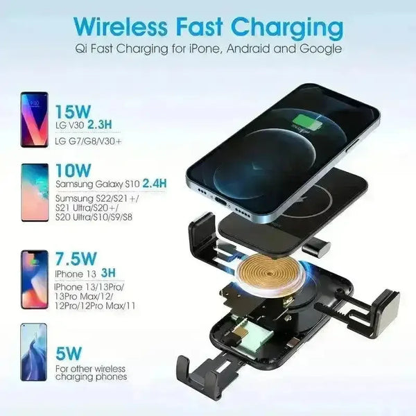 Car Fast Wireless Charger Phone Stand - Bear Hugs