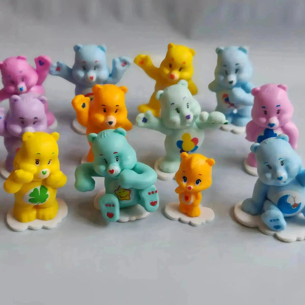 Care Bears Anime Figurine Set (12pcs) - Bear Hugs