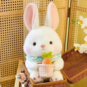 Carrot Basket Rabbit Plushie - Bear Hugs